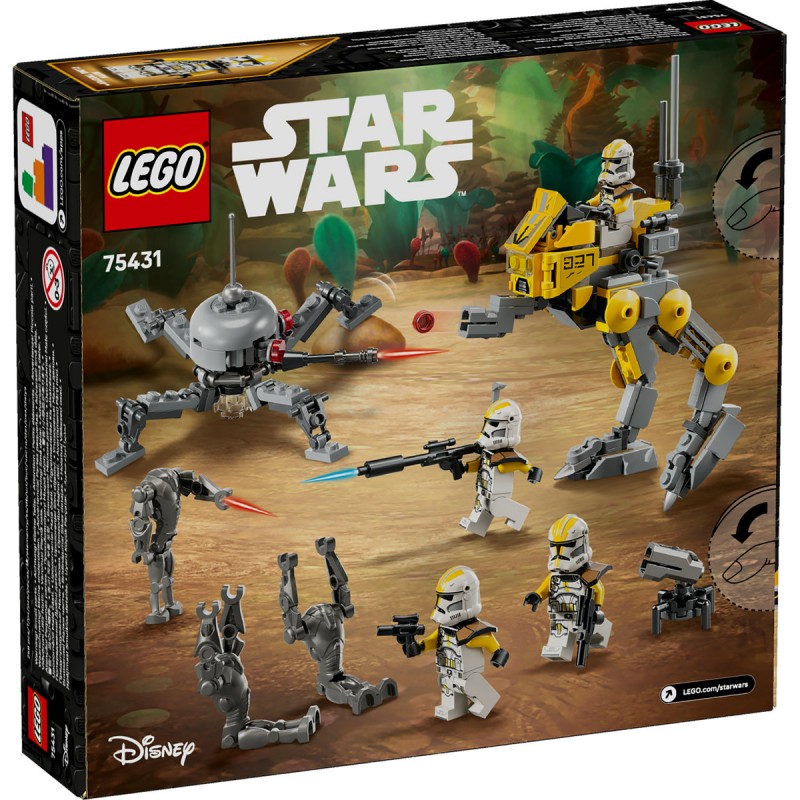LEGO Star Wars - Pachet de lupta Soldati clona din unitatea stelara 327 - 75431