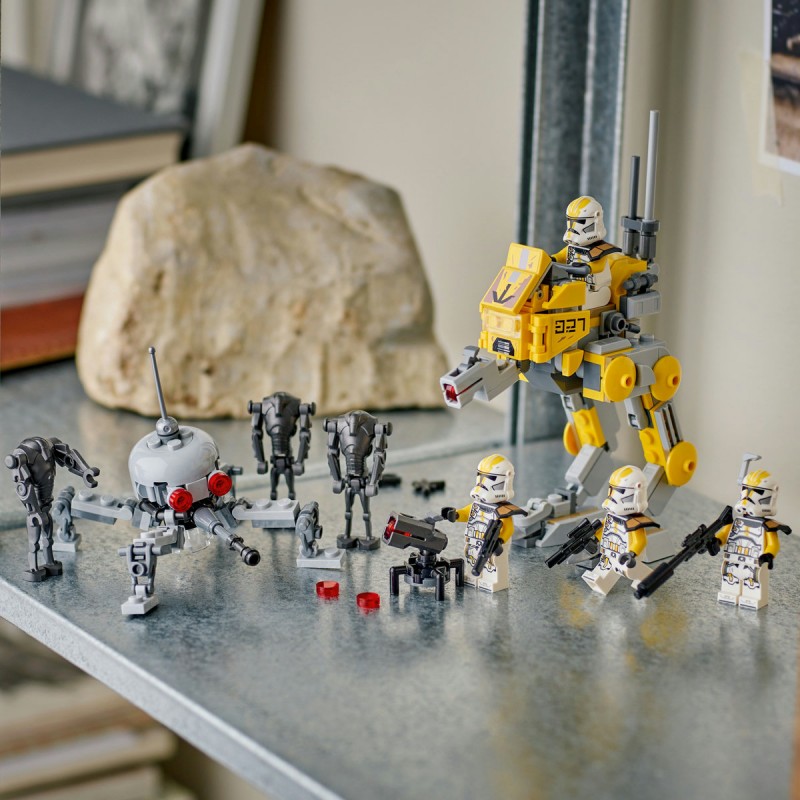 LEGO Star Wars - Pachet de lupta Soldati clona din unitatea stelara 327 - 75431