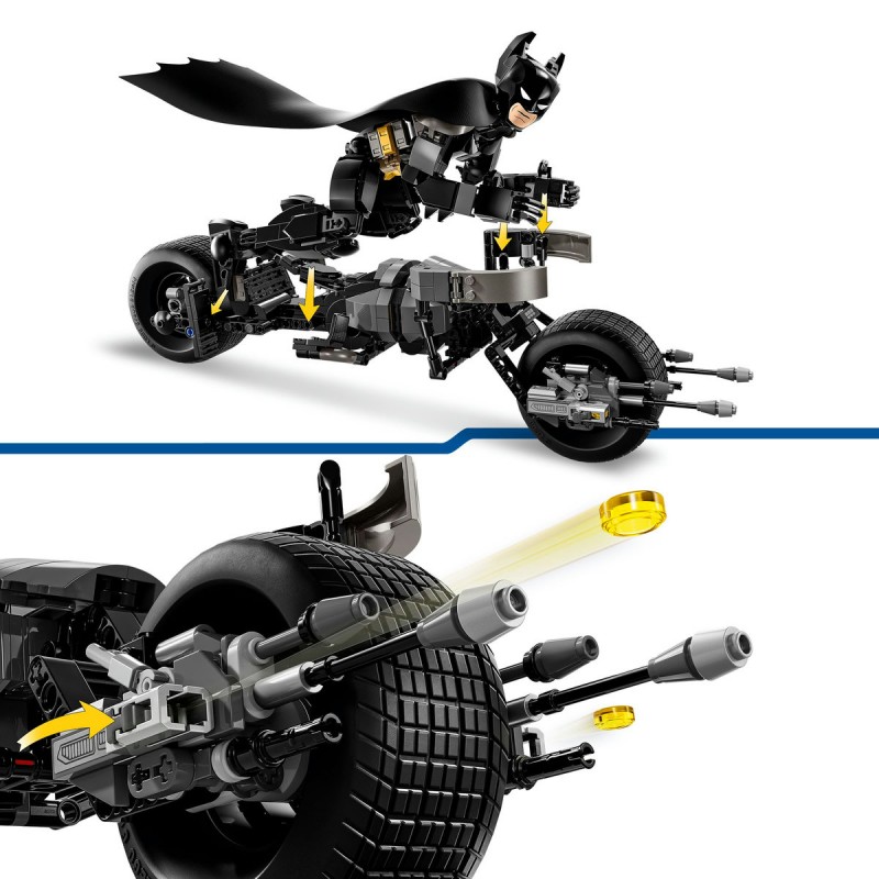 LEGO DC Super Heroes - Figurina de constructie Batman™ si motocicleta Bat-Pod - 76273