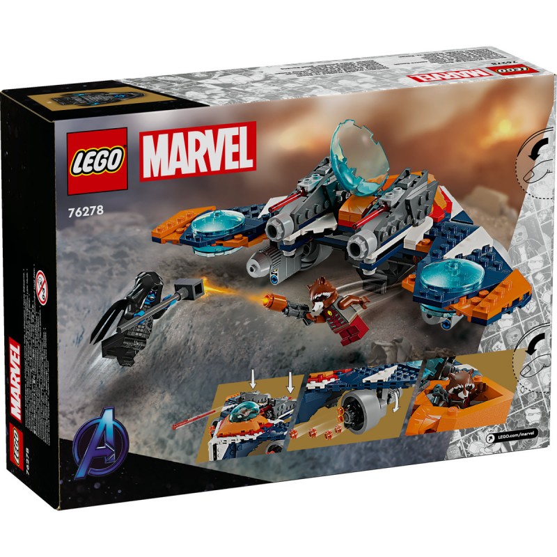 LEGO Marvel Super Heroes - Avionul de lupta al lui Rocket vs Ronan - 76278