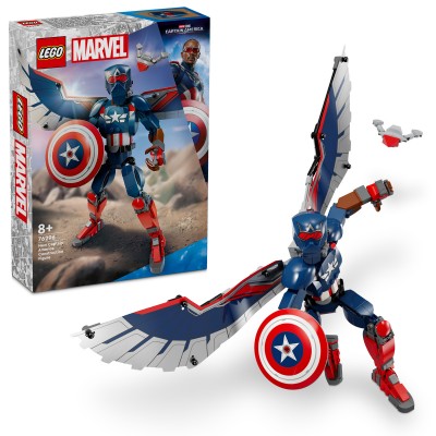 LEGO Marvel Super Heroes - Figurina de constructie Capitanul America - 76296