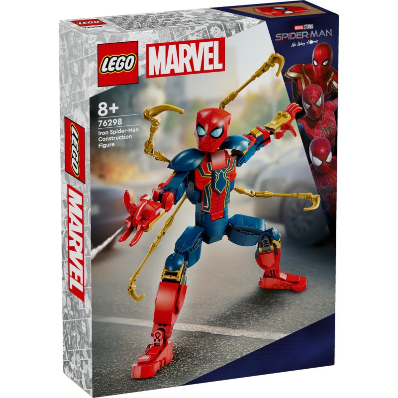 LEGO Marvel Super Heroes - Figurina de constructie Omul Paianjen de fier - 76298