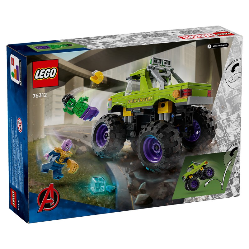 LEGO Marvel Super Heroes - Hulk în vehicul de teren contra lui Thanos - 76312