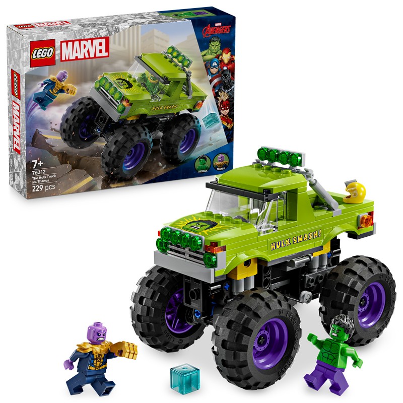 LEGO Marvel Super Heroes - Hulk în vehicul de teren contra lui Thanos - 76312