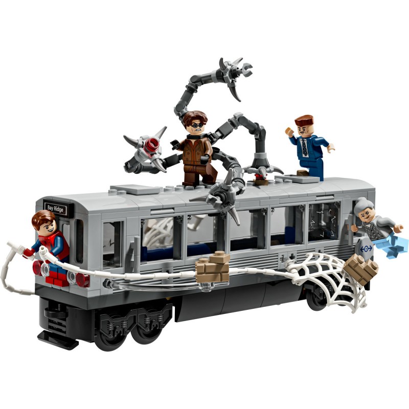 LEGO Marvel Super Heroes - Lupta de pe acoperisul trenului dintre Omul-Paianjen si Doc Ock - 76321