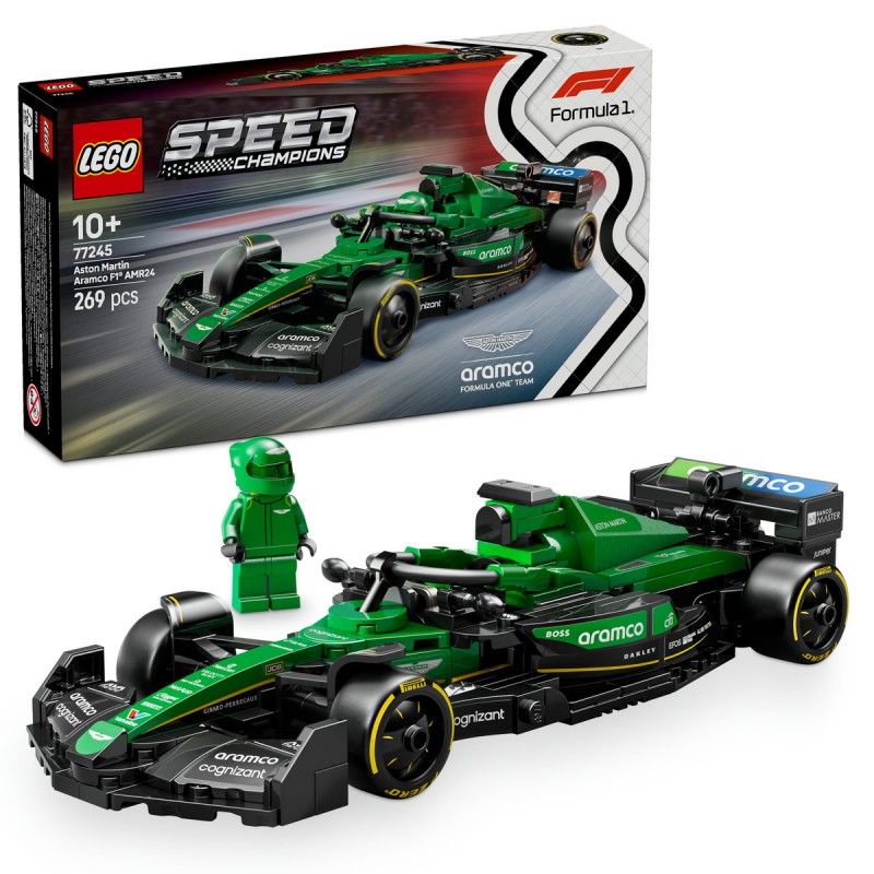 LEGO Speed Champions - Masina de curse Aston Martin Aramco F1® AMR24 - 77245