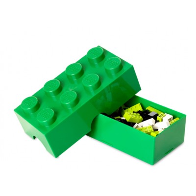 Recipiente alimentare - Cutie LEGO pentru sandwich verde inchis - 40231734