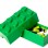 Recipiente alimentare - Cutie LEGO pentru sandwich verde inchis - 40231734