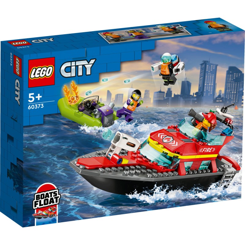 LEGO City - Barca de salvare a pompierilor - 60373