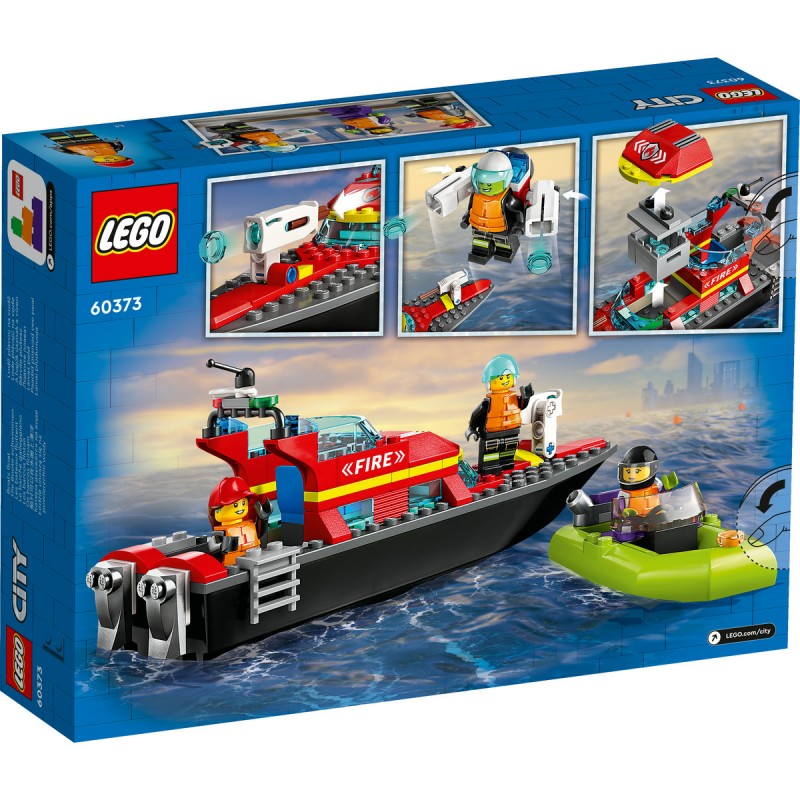LEGO City - Barca de salvare a pompierilor - 60373