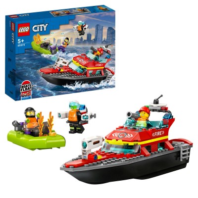 LEGO City - Barca de salvare a pompierilor - 60373
