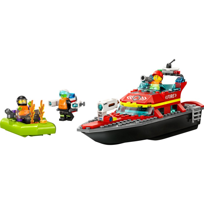 LEGO City - Barca de salvare a pompierilor - 60373
